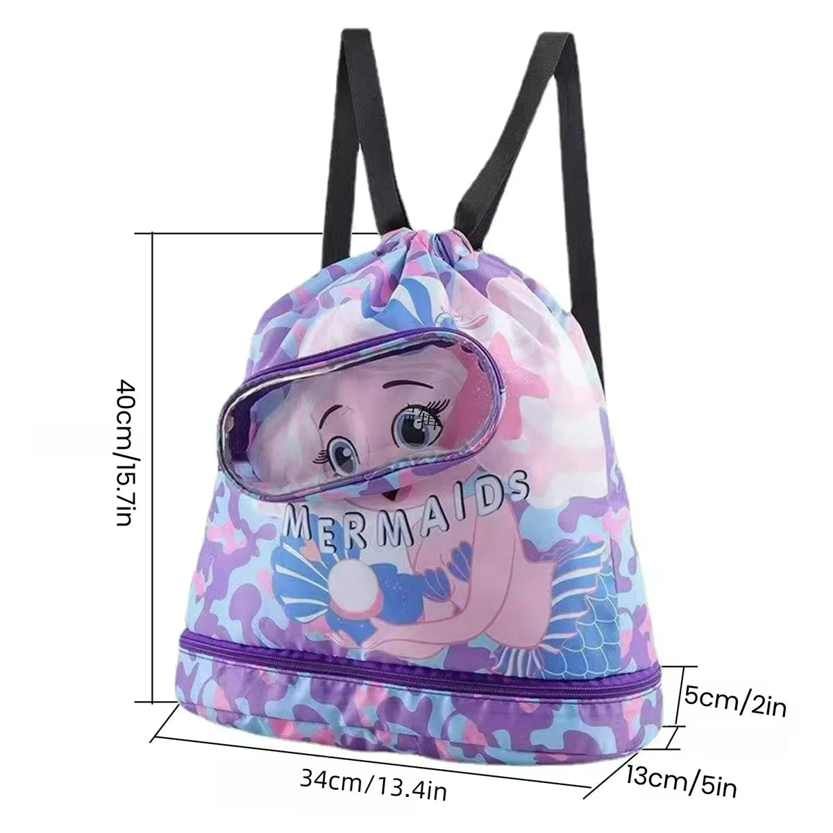 Kids Waterproof Wet/Dry Swim Backpack
