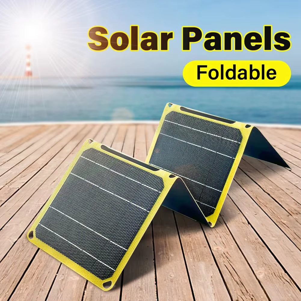 30W/40W Foldable Solar Panel Phone Charger