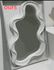 Cloud shaped makeup mirror with ripple and curve patterns in white, pink, and black plastic frame and aluminum lens for living room, bedroom, or bathroom use