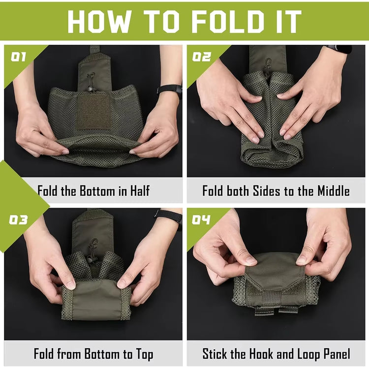Tactical MOLLE Roll-Up Dump Pouch