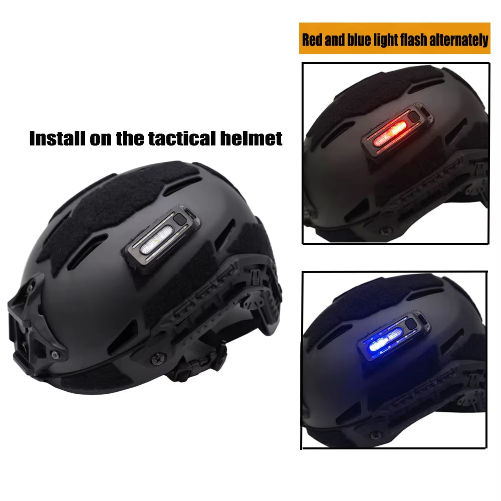 Mini Tactical Helmet & Strap Light