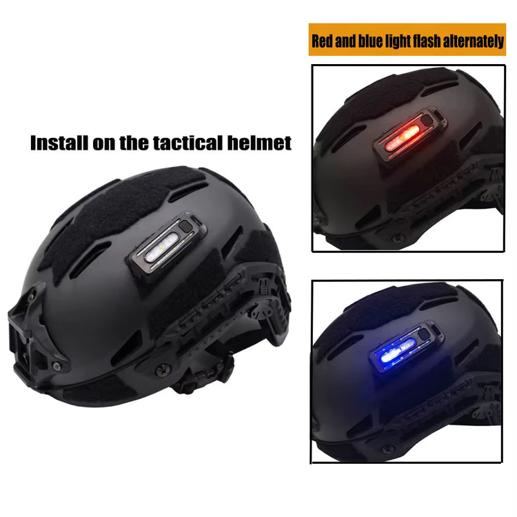 Mini Tactical Helmet & Strap Light
