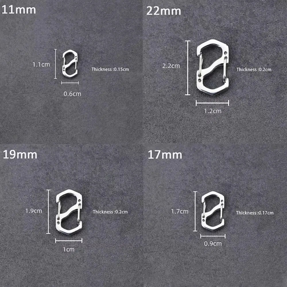 Anti-Theft Locking Carabiner Clips (10-Pack)