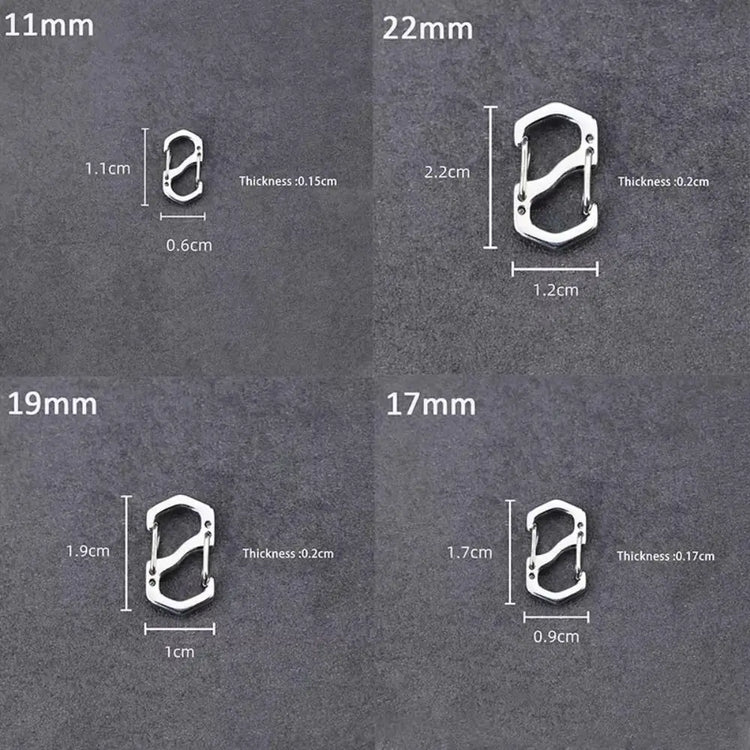 Anti-Theft Locking Carabiner Clips (10-Pack)