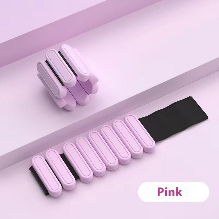 Colorful silicone weight bracelets for strength training and fitness workouts