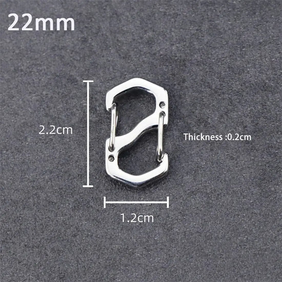 Anti-Theft Locking Carabiner Clips (10-Pack)