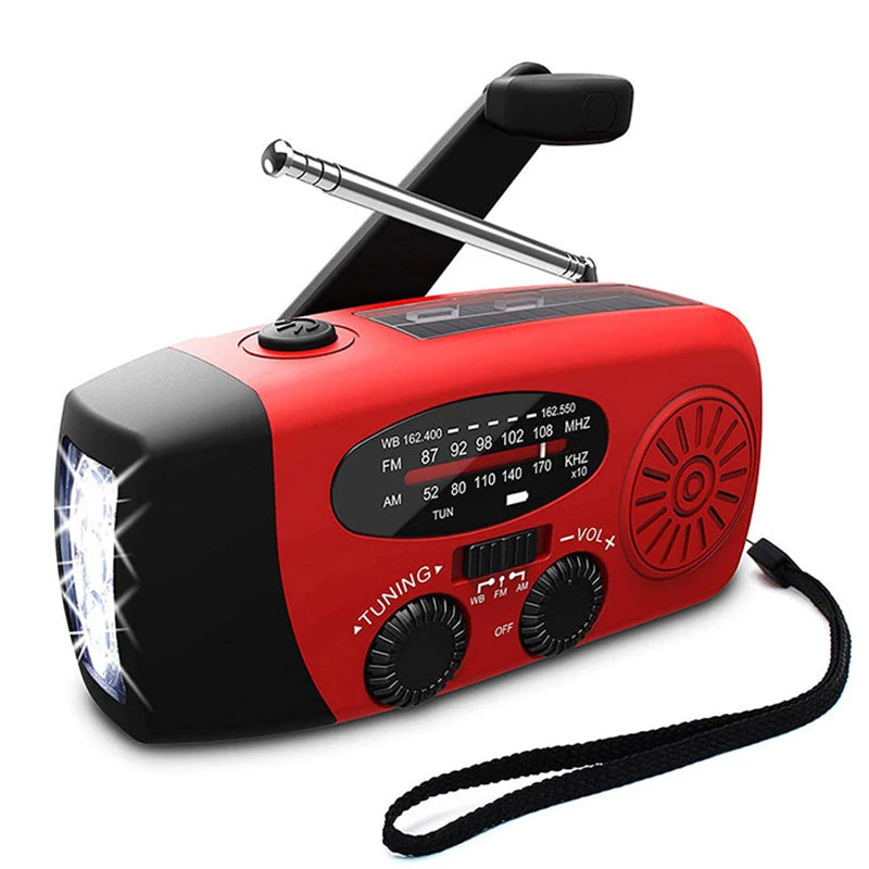 Hand crank AM/FM/NOAA emergency radio