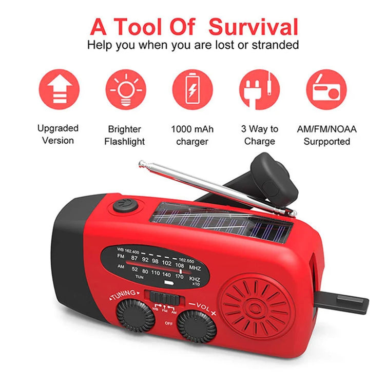 Hand crank AM/FM/NOAA emergency radio, photo 3