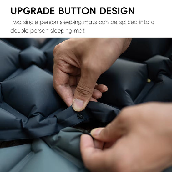 Inflatable camping sleeping pad with pillow, photo 4