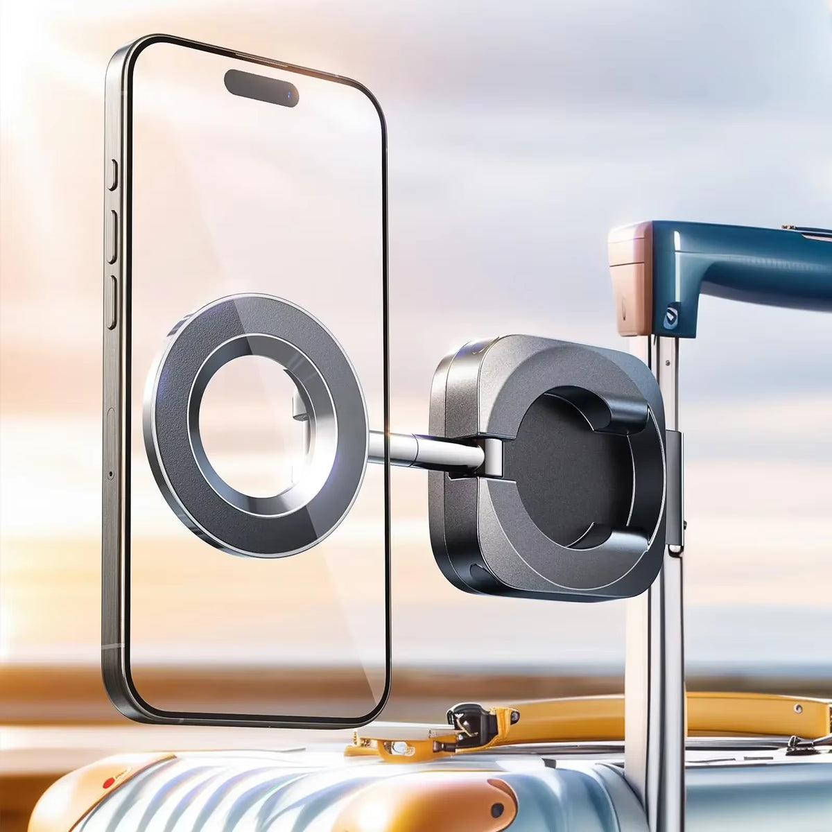 Lisen foldable magnetic airplane phone holder
