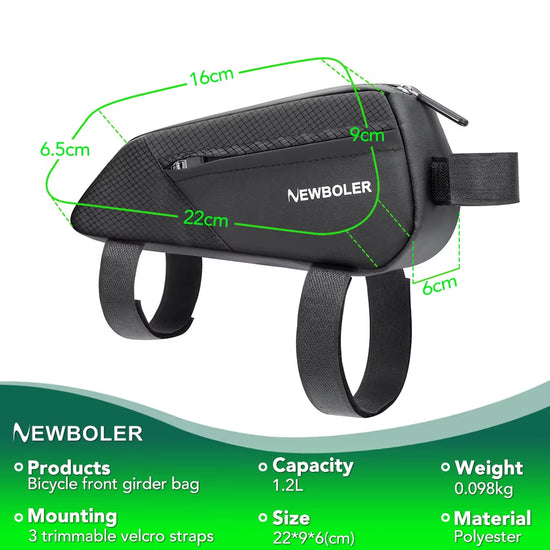 NEWBOLER 1.2L bike top tube bag, photo 4