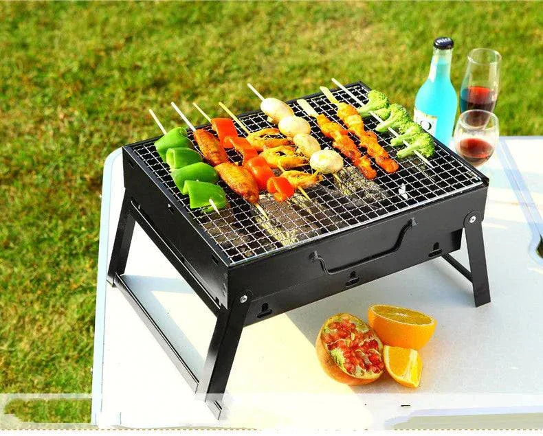 Durable charcoal grill for camping and tailgating