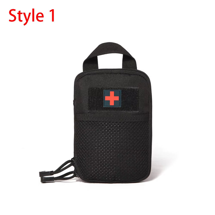 Tactical MOLLE nylon utility pouch, style 1, black