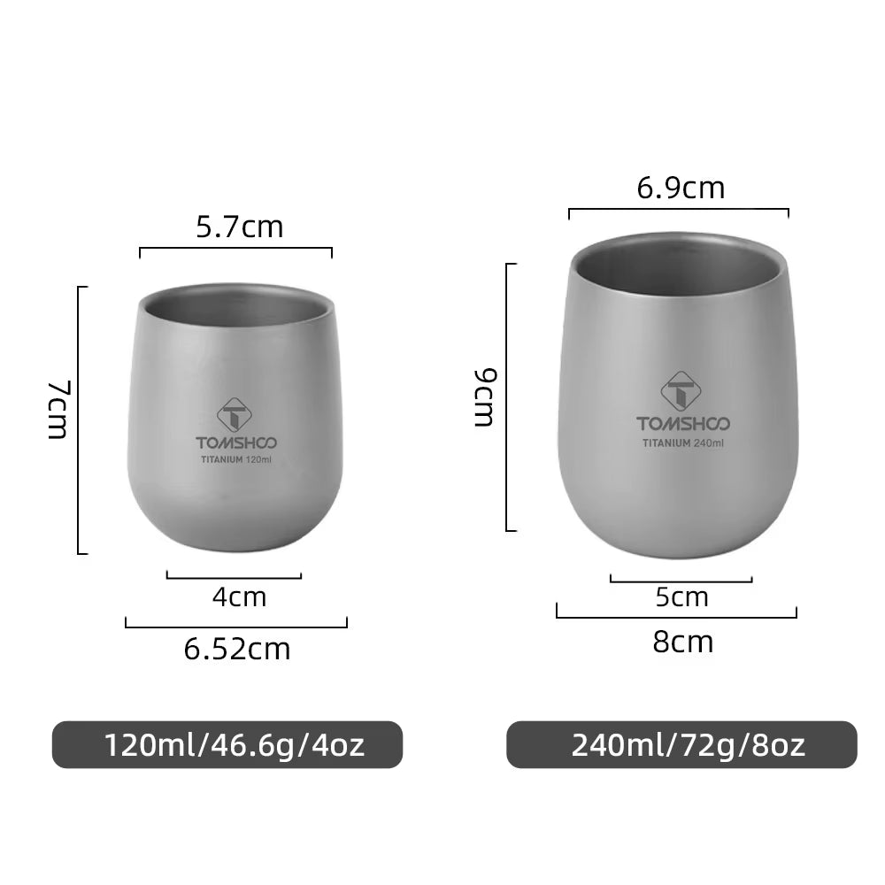 Tomshoo double-wall titanium cup, photo 3