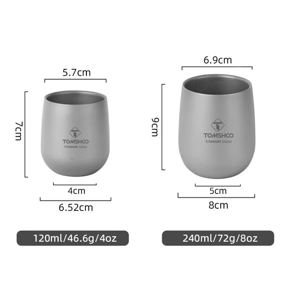 Tomshoo double-wall titanium cup, photo 3
