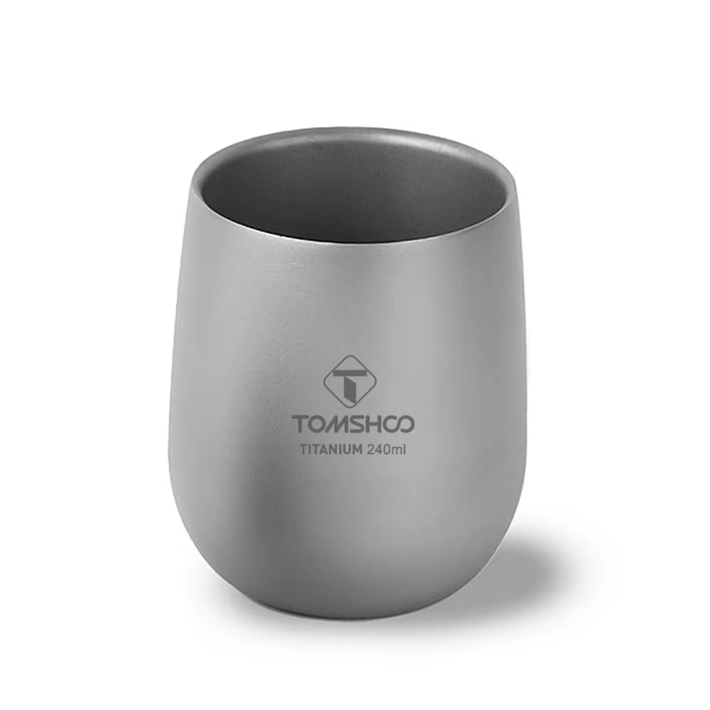 Tomshoo double-wall titanium cup, 240 ml