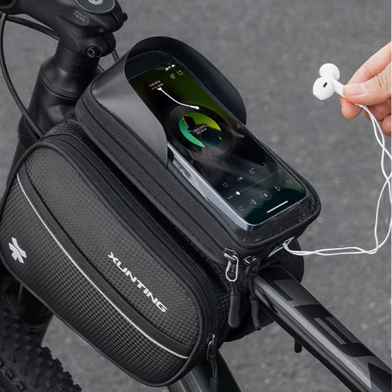 XUNTING rainproof bike top tube phone bag, photo 5